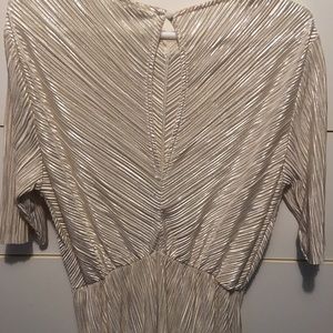 Gorgeous VILA dress in metallic champagne fabric